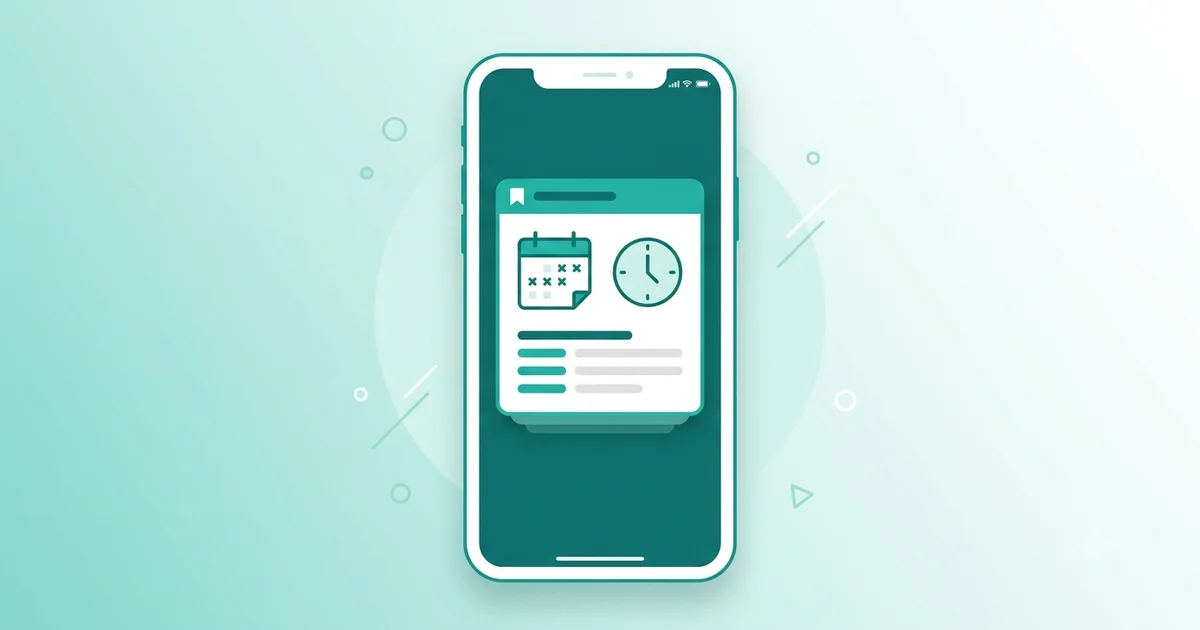Ecrã de telemóvel a mostrar uma notificação de lembrete de marcação